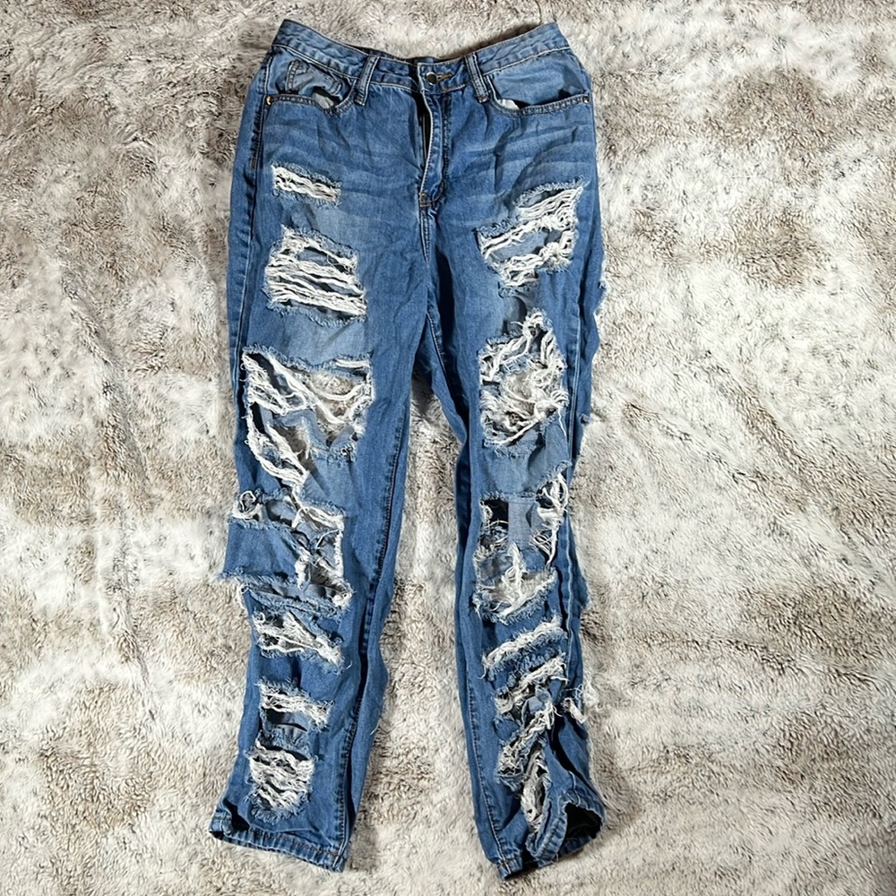 Fashion Nova Distressed Jeans